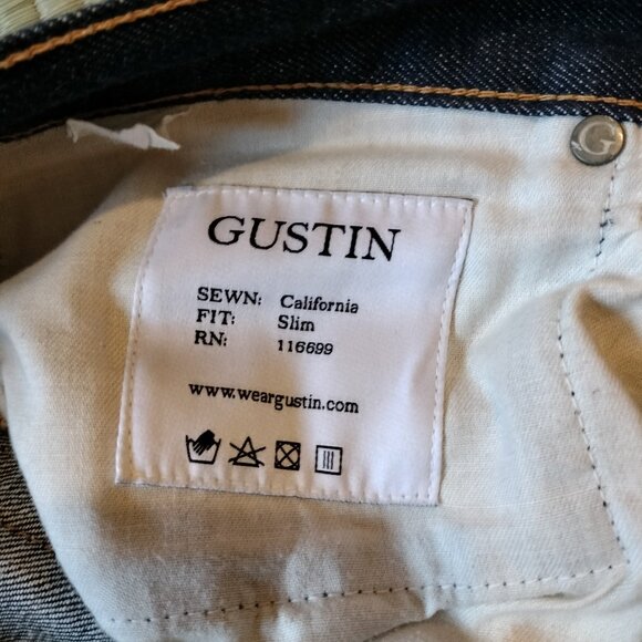 Gustin #107 The Zimbabwe Selvedge Denim Jeans - Slim Fit 33x34 - Picture 4 of 6